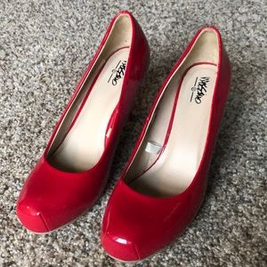 Red Patent Leather High Heels